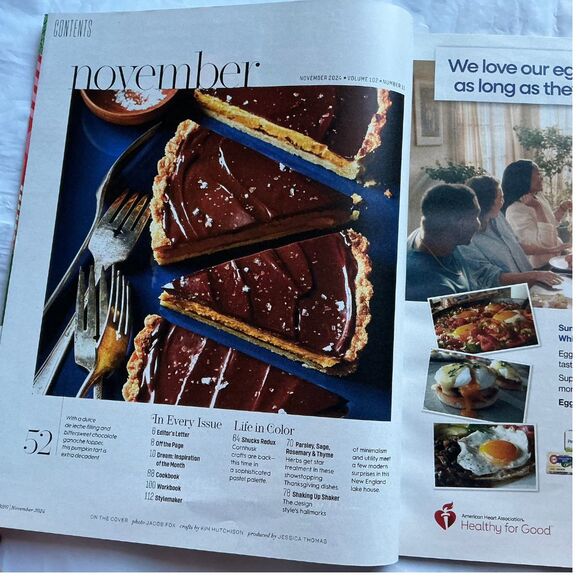 Nov 2024 Better Homes & Gardens Magazine Giving Thanks Cornhusk Crafts Cookbook - Picture 2 of 7